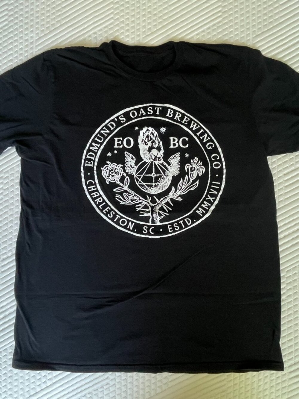 Edmund's Oast Brewing Co. from Charleston, S.C. T-Shirt - LARGE